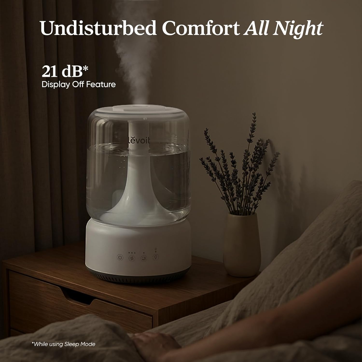 Thumbnail 6 de Levoit NeoClassic 450 Humidifier for Bedroom — 4.2L Top Fill, Ultra-Quiet 21dB, 42-Hour Run Time