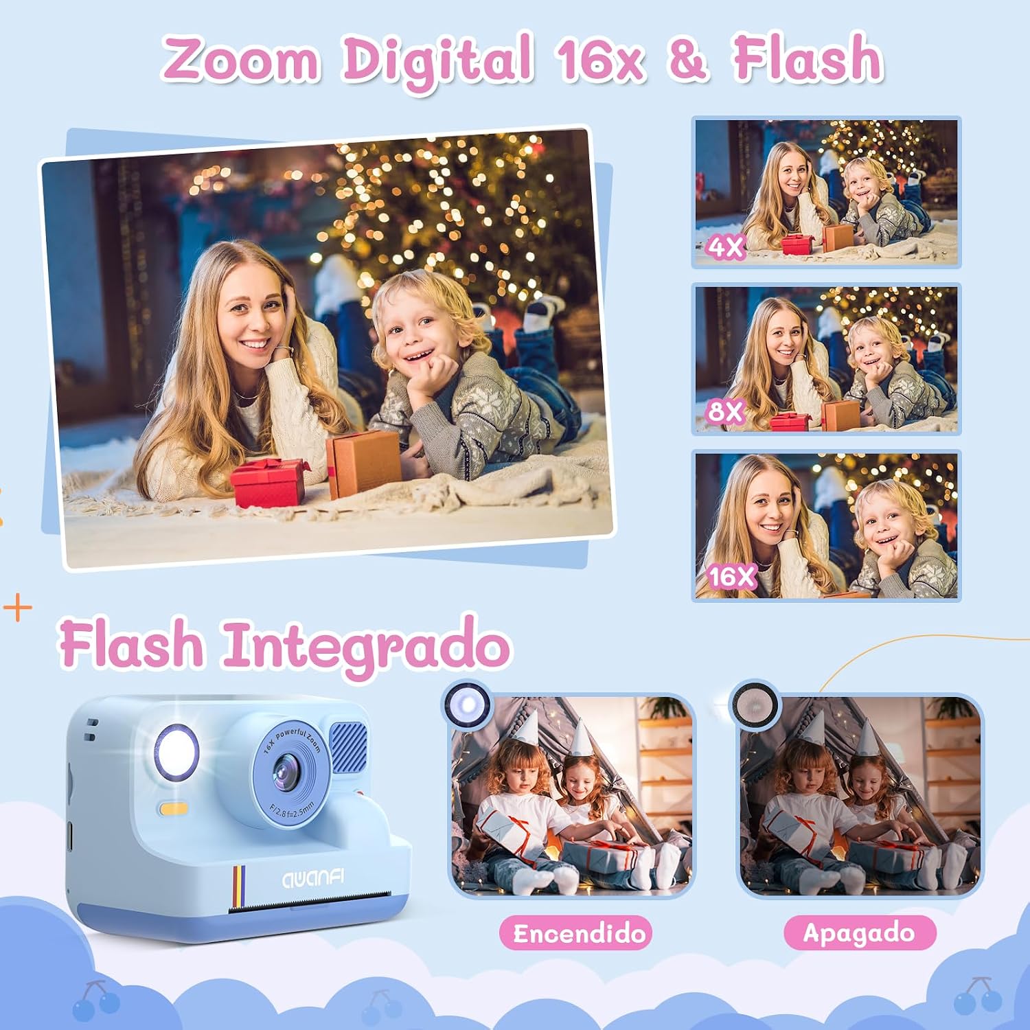 Detalle 2 de AWANFI Camara Fotos Infantil Instantanea 32GB