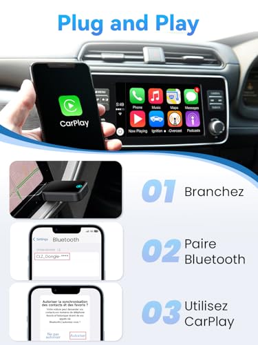 Thumbnail 2 de Alltotive S2 Mini: Adaptateur CarPlay sans Fil pour iPhone – Plug & Play, USB-C/USB-A
