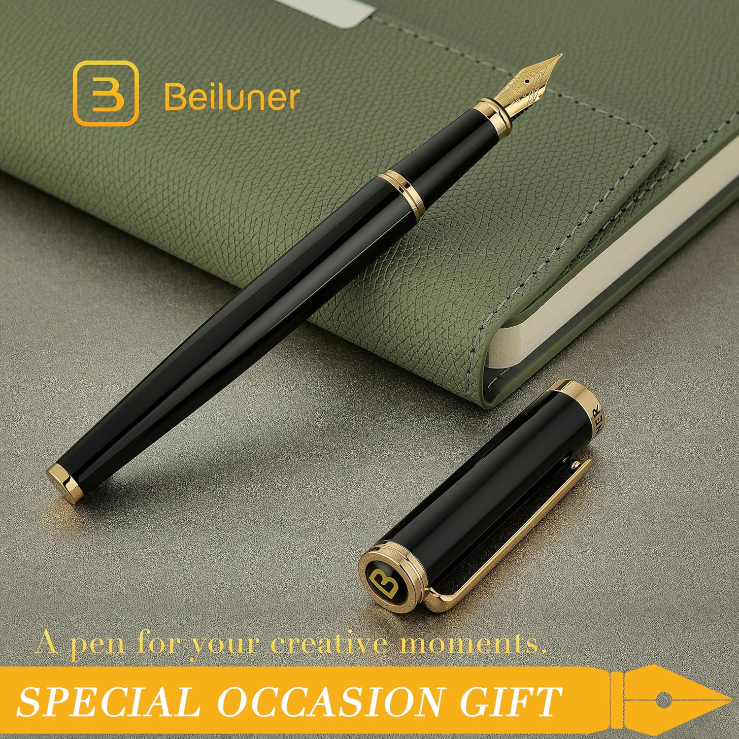 Thumbnail 6 de BEILUNER Fountain Pen, Fine Nib