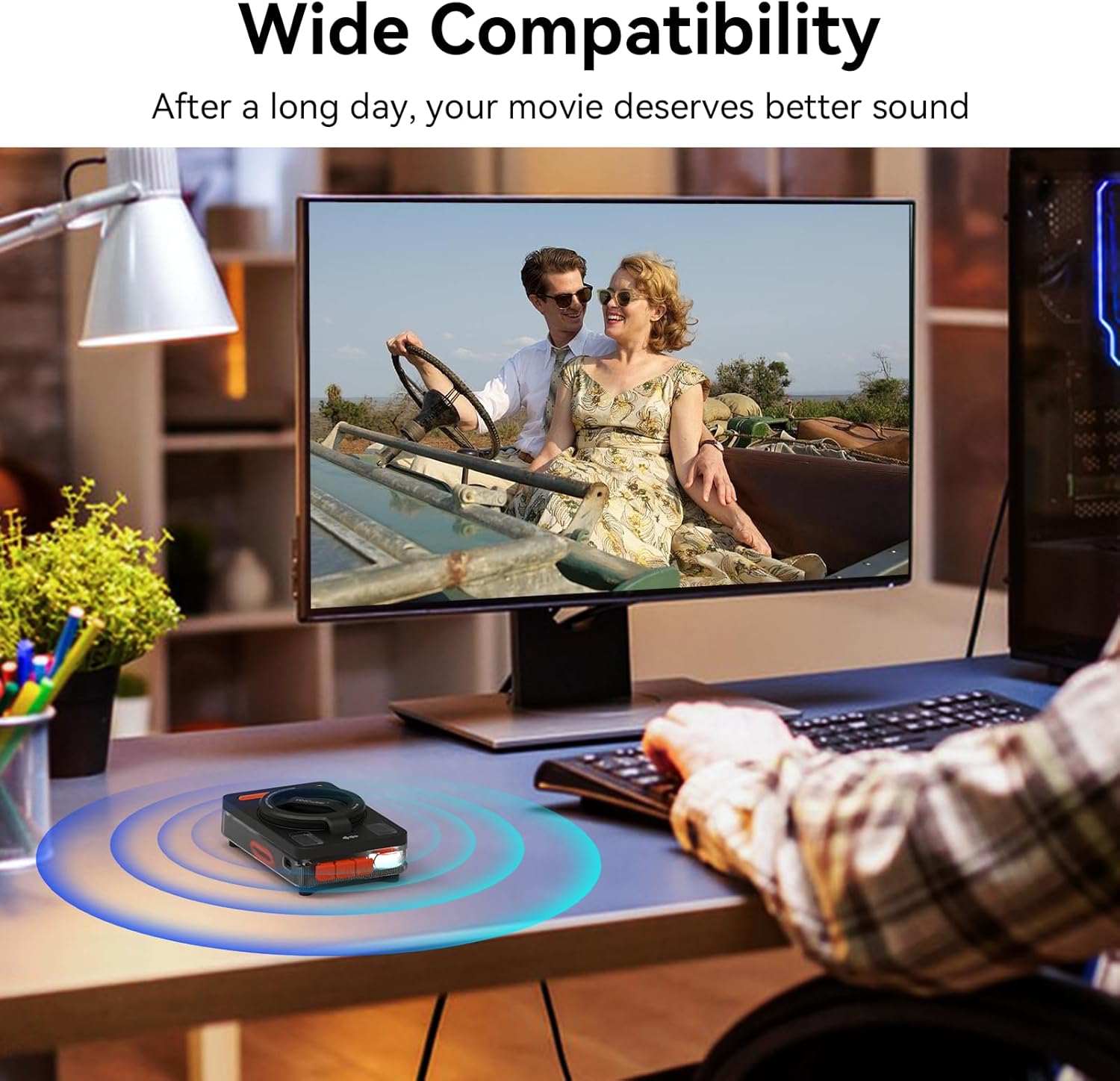 Thumbnail 4 de ANCwear Support portable pour téléphone et haut-parleur Bluetooth — son HD, design pliable