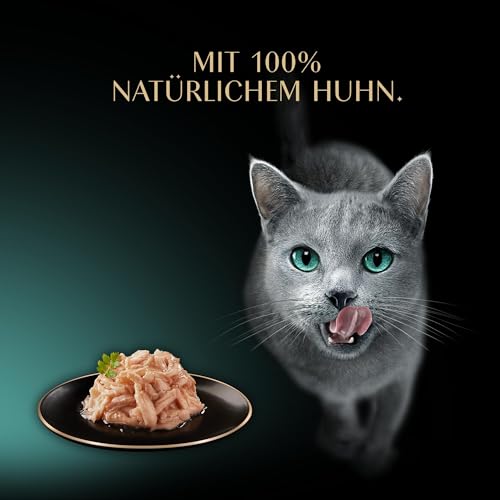 Detalle de SHEBA Filets Adult Katzenfutter in Sauce mit Huhn – 16 x 60 g Schale