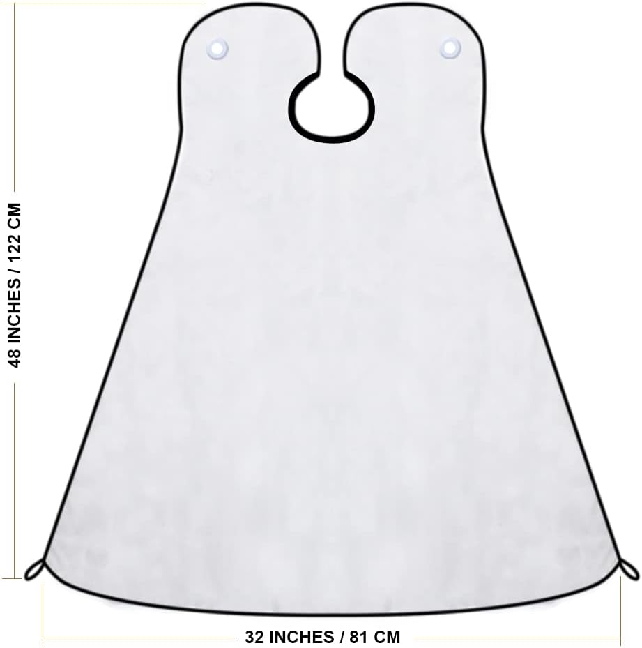 Detalle 2 de Mobi Lock Beard Shaving Catcher Bib for mess-free beard trimming