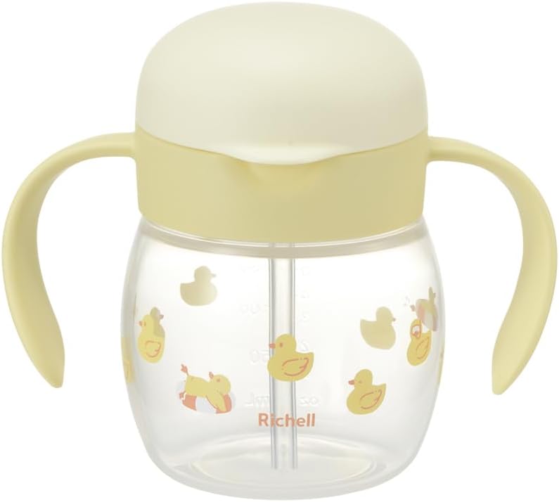 Detalle de リッチェル トライ もれない幅広ストローマグR アヒル 270mL・5カ月頃から