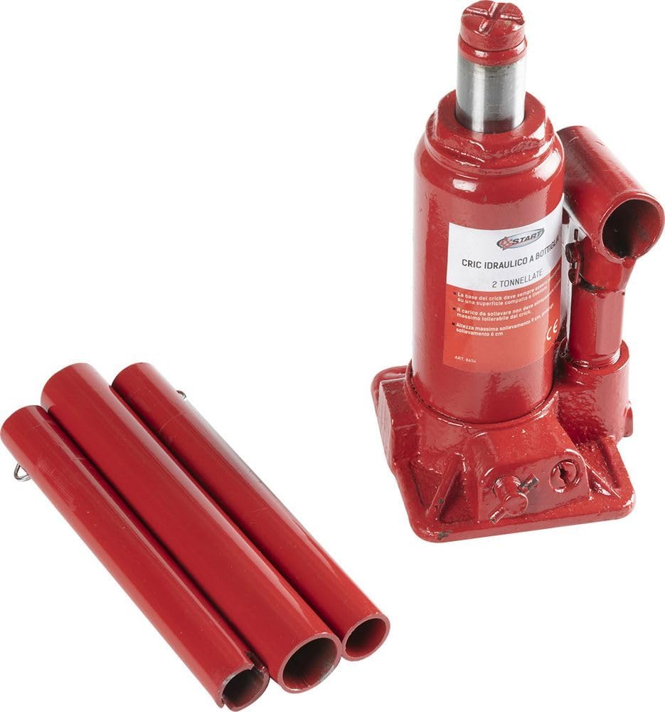 Thumbnail 1 de START cric idraulico a bottiglia 2T con altezza regolabile, compatto e robusto per auto e veicoli leggeri