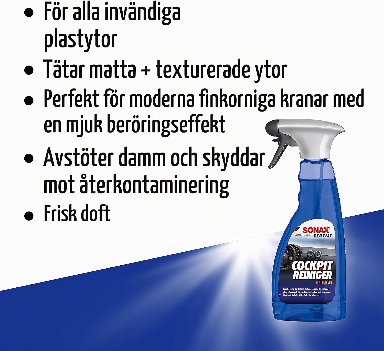 Detalle de SONAX XTREME matt cockpitrengöring för bilens plastytor, 500 ml
