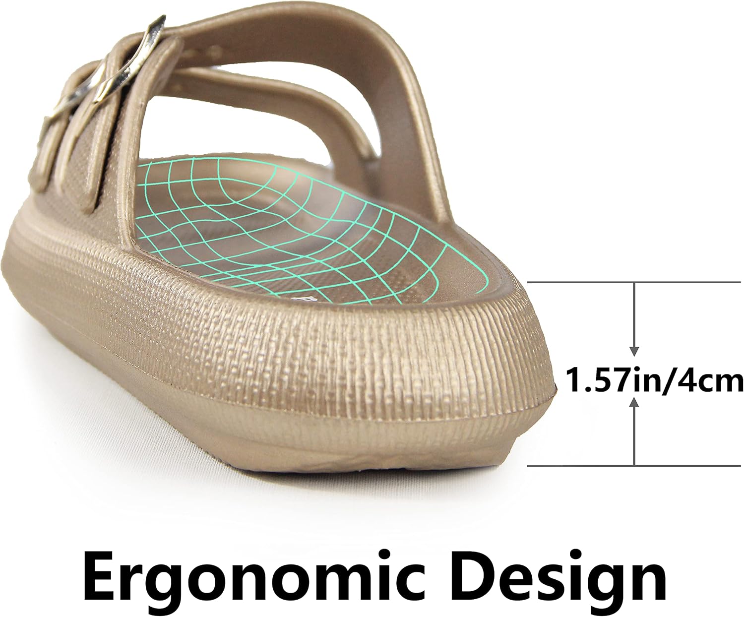 Thumbnail 3 de Weweya Pillow Slippers EVA Double-Buckle Adjustable Slides