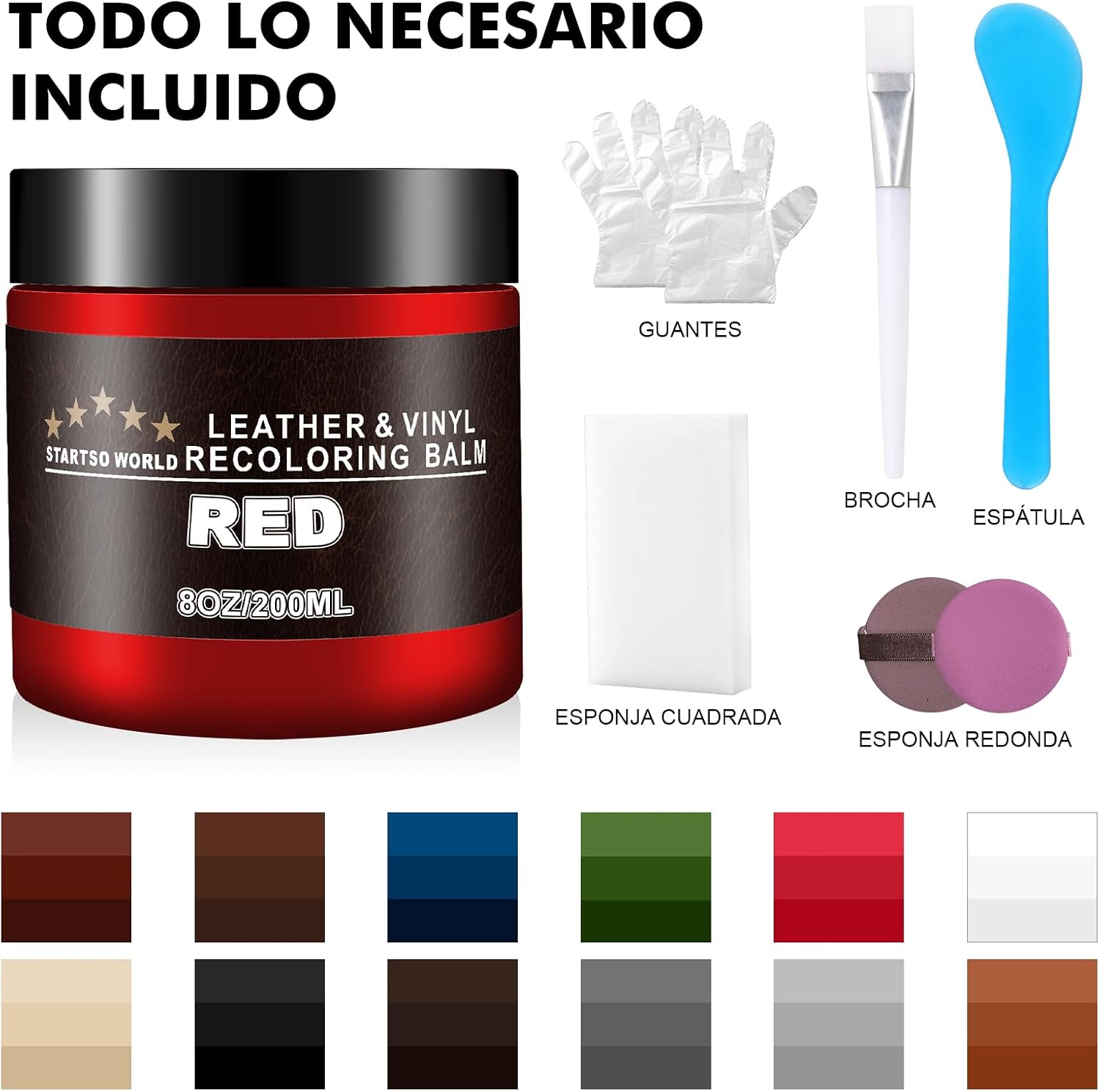 Thumbnail 6 de STARTSO WORLD Kit de Reparación de Cuero 200 ml rojo