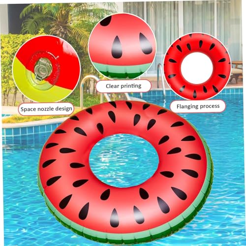 Detalle de Anillos de natación para adultos Ruutcasy, anillo inflable de 75 cm con temática de sandía