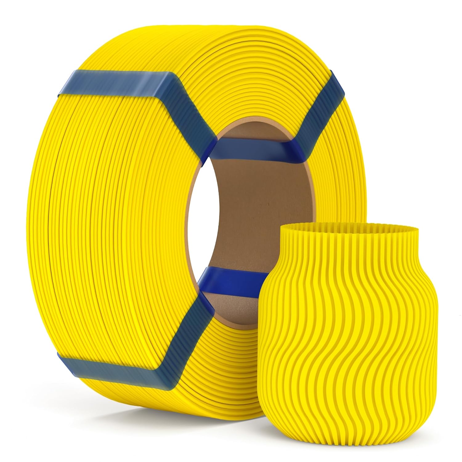 Detalle de ELEGOO PLA Basic Refill 3D Printer Filament, 1.75 mm, Yellow, 1 kg