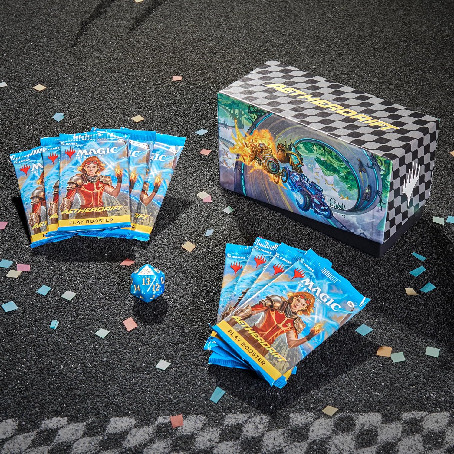 Detalle de Magic: The Gathering Aetherdrift-bundel (Engelse versie), 9 Play-boosters