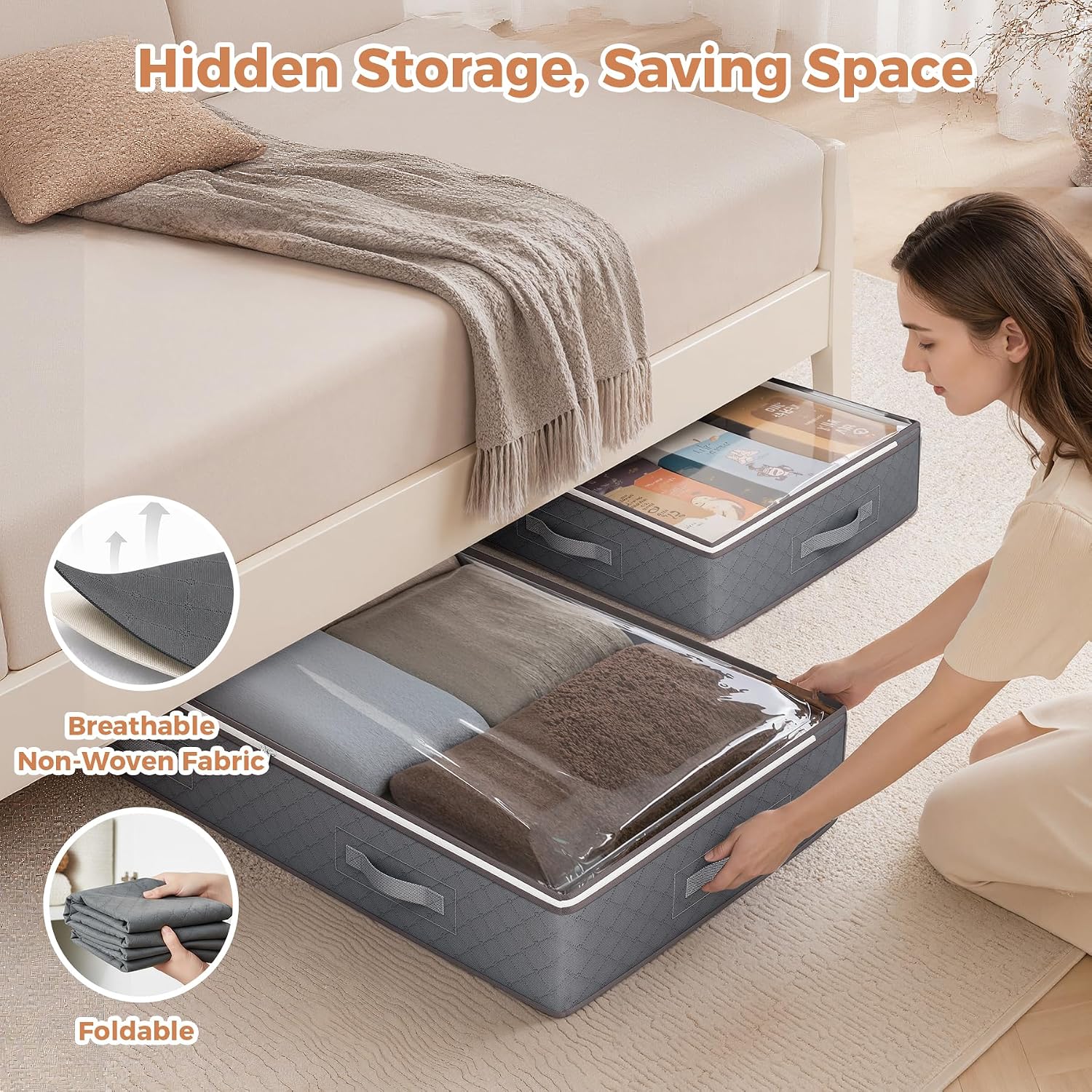 Thumbnail 4 de Budding Joy 90L Under Bed Storage
