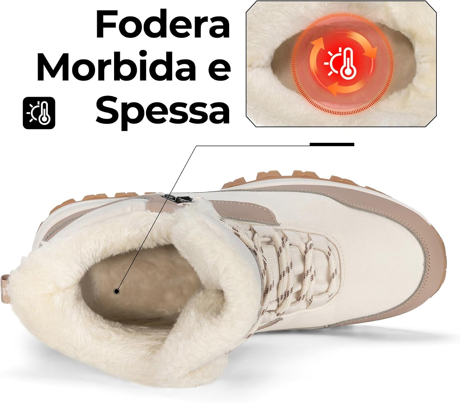 Detalle 2 de Mishansha Stivali da Trekking Donna antiscivolo 36–42