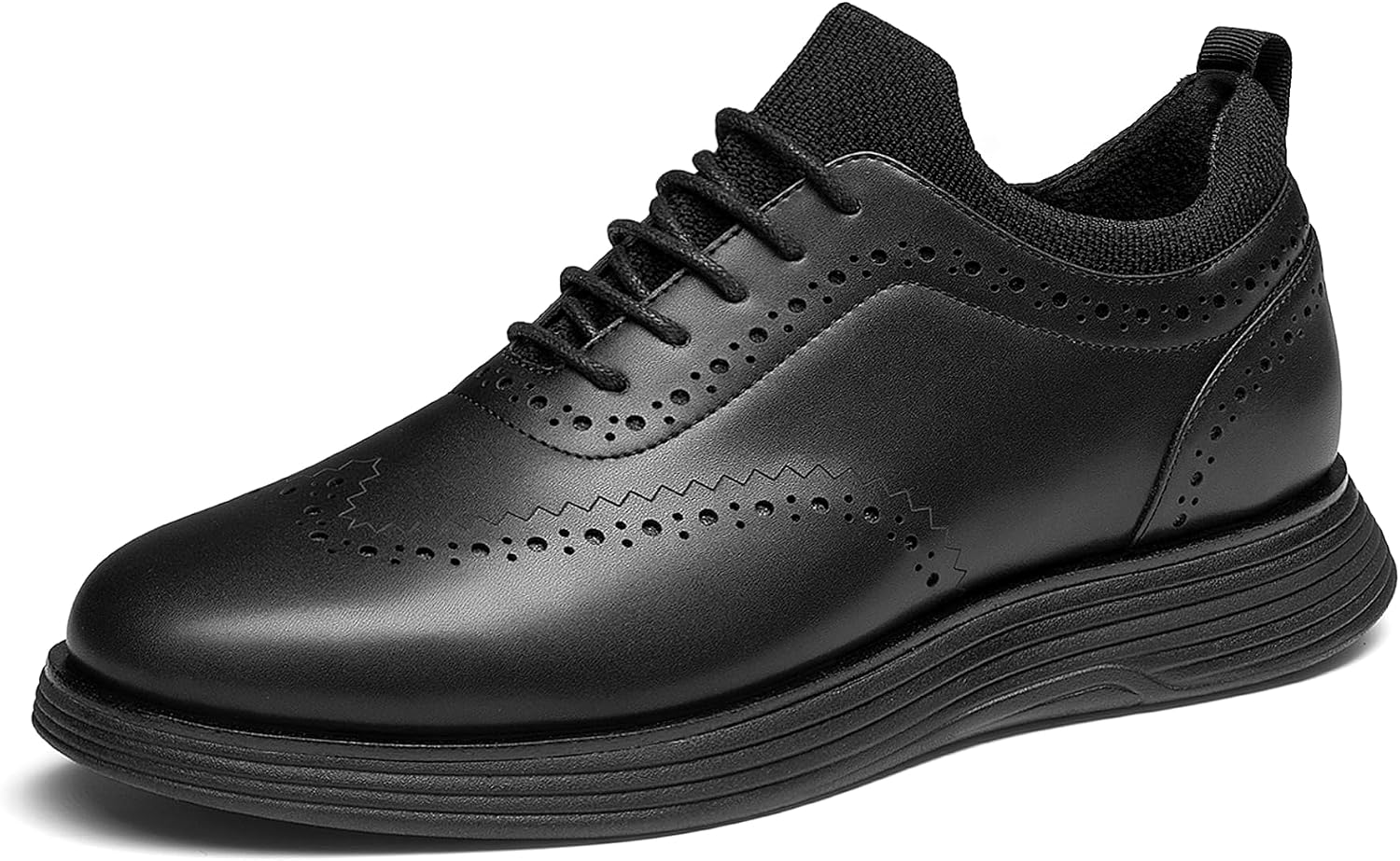 Detalle de Bruno Marc Men's MaxFlex Dress Sneakers Oxfords Casual Wingtip Brogue Shoes 👞