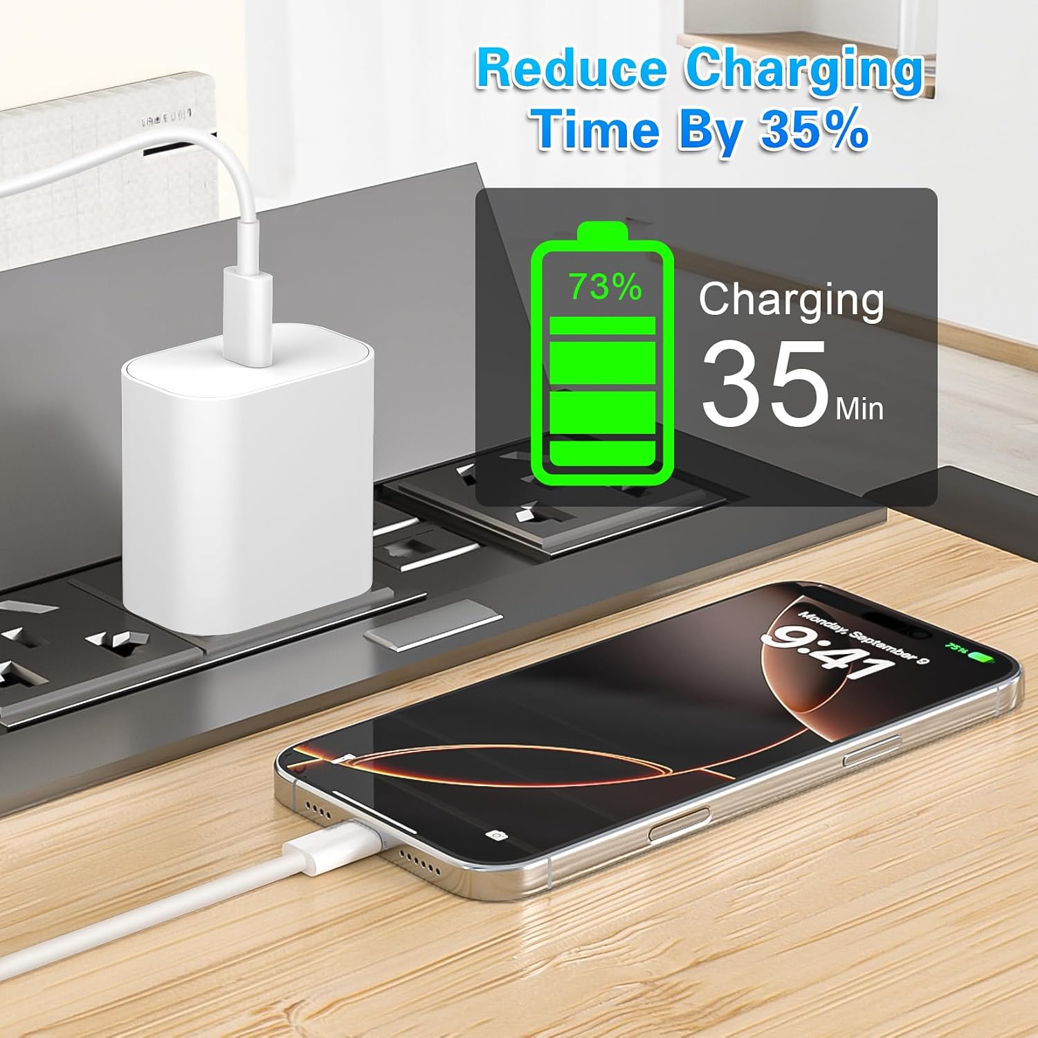 Detalle 2 de USB-C Charger with 6-Foot Cables