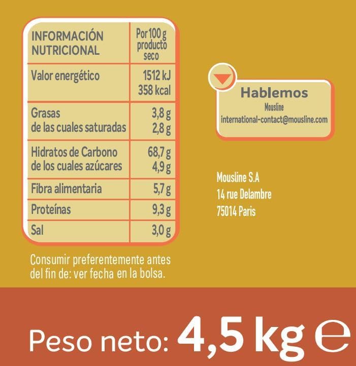 Thumbnail 1 de Mousline - Puré de Patatas con Leche Instantáneo, 4,5 kg🥔