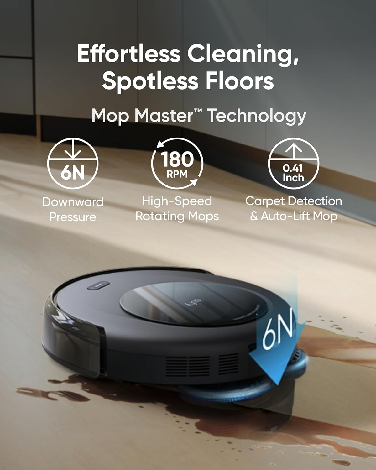 Detalle 1 de eufy T2280-Renewed C20 Omni Robot Vacuum and Mop, 7,000 Pa, All-in-One Station