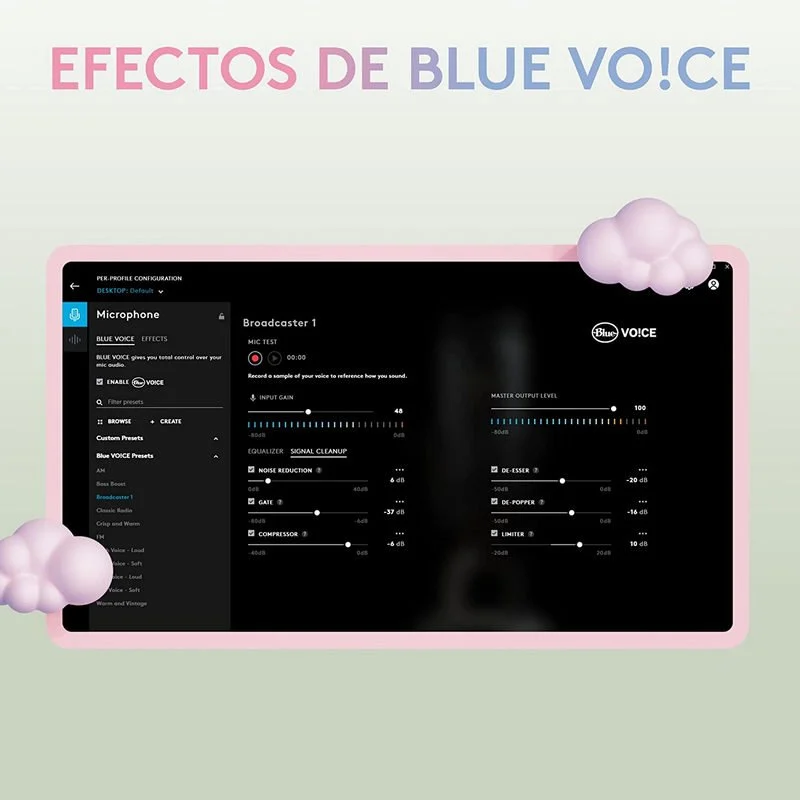 Thumbnail 2 de Blue Yeti Aurora Micrófono USB multipatrón Rosa 🎙