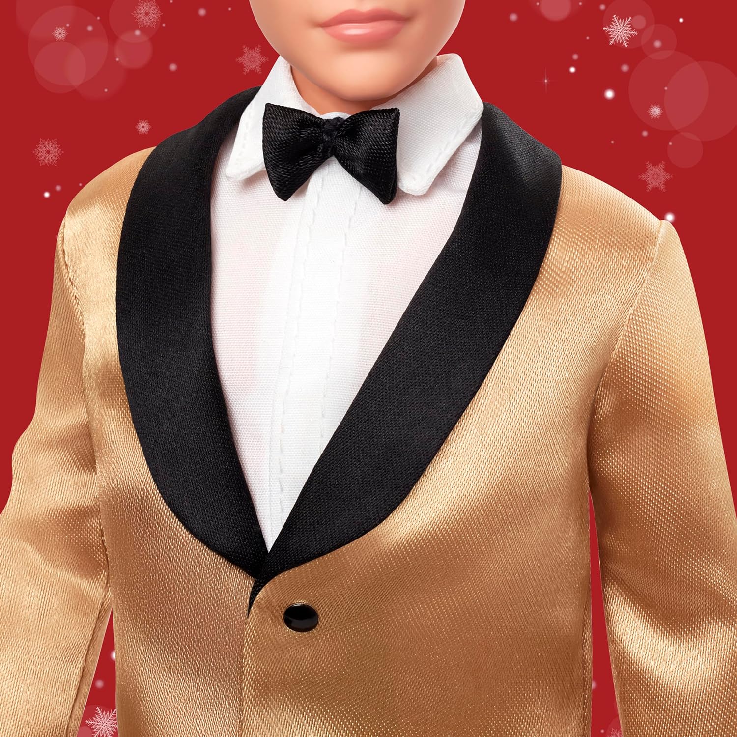 Thumbnail 2 de Barbie Signature 2025 Holiday – Blonder Ken als Sammlerfigur im komplettem Anzug mit goldener Jacke (JGK55)