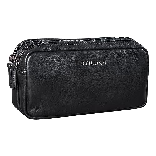 STILORD Eddie Estuche cuero dos cremalleras