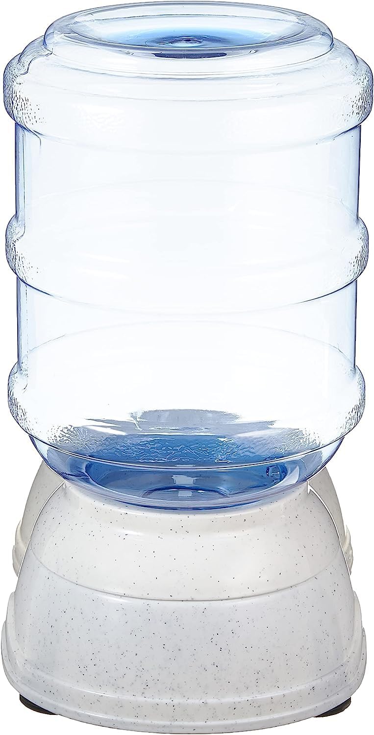 Detalle de Amazon Basics Dog and Cat Water Feeder (Small, 1 Gallon) – Transparent