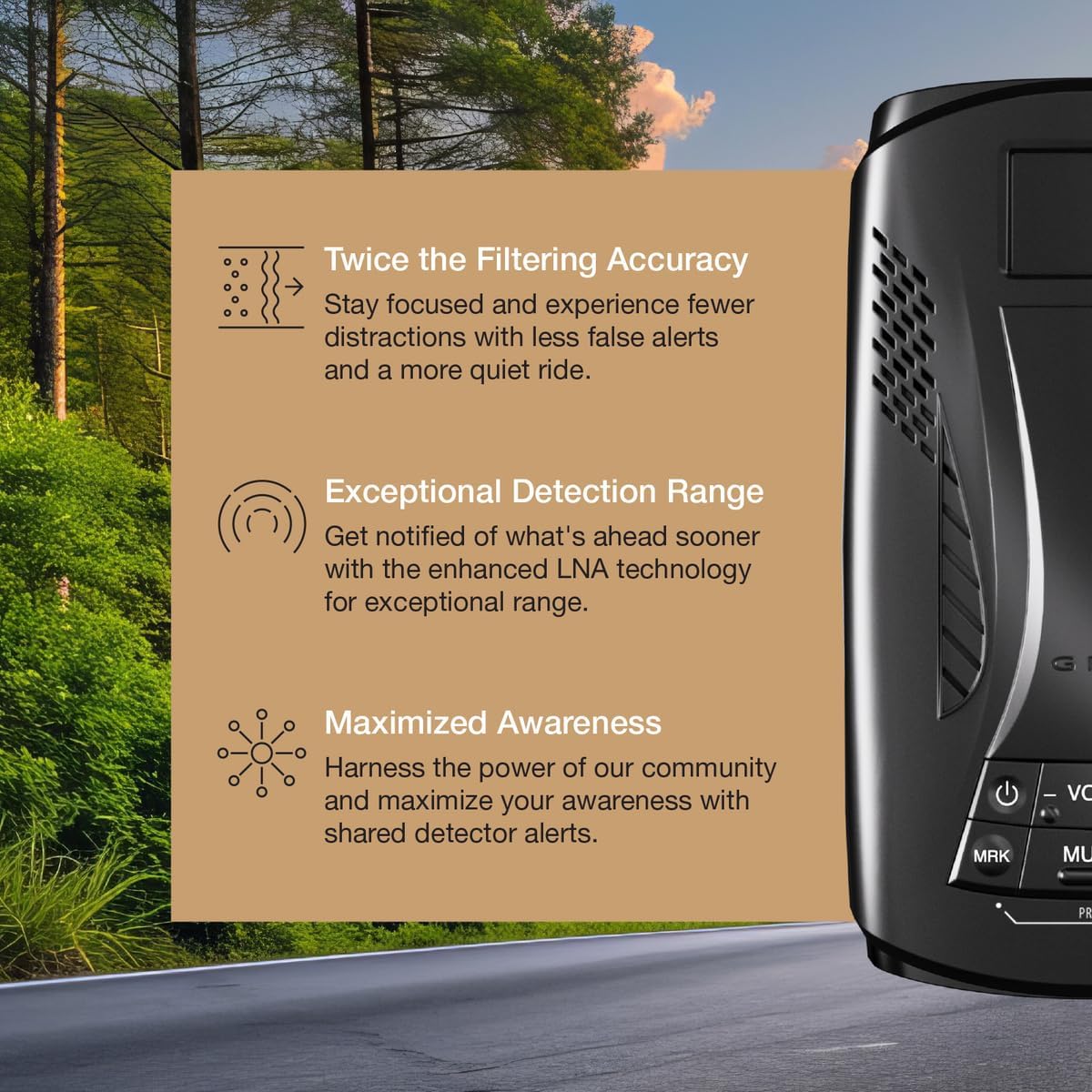 Thumbnail 2 de Escort MAX 4 Radar Detector with AutoLearn Intelligence, GPS & Bluetooth (Apple CarPlay/Android Auto Compatible)
