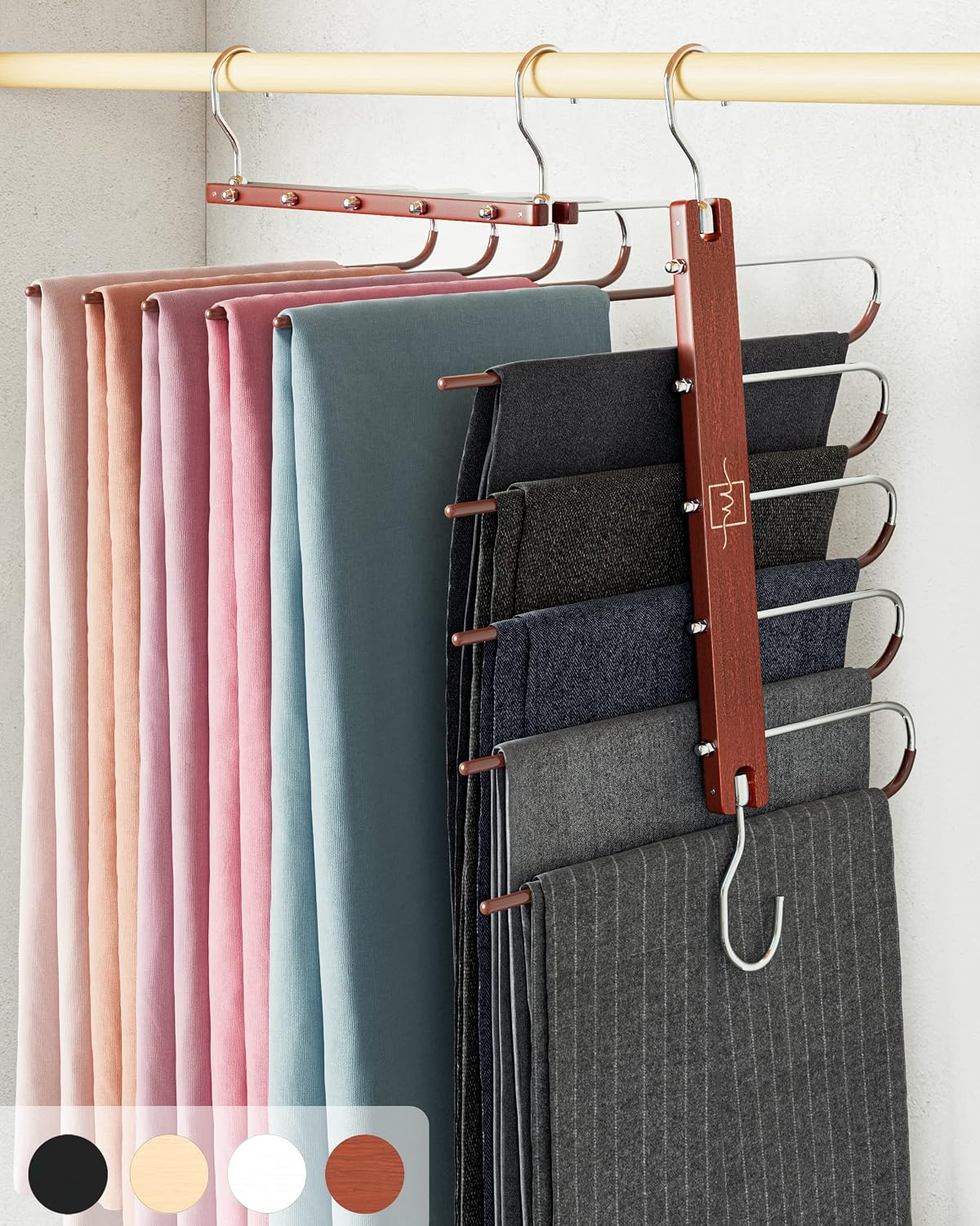 Detalle de MORALVE Pants Hangers, 2-Pack