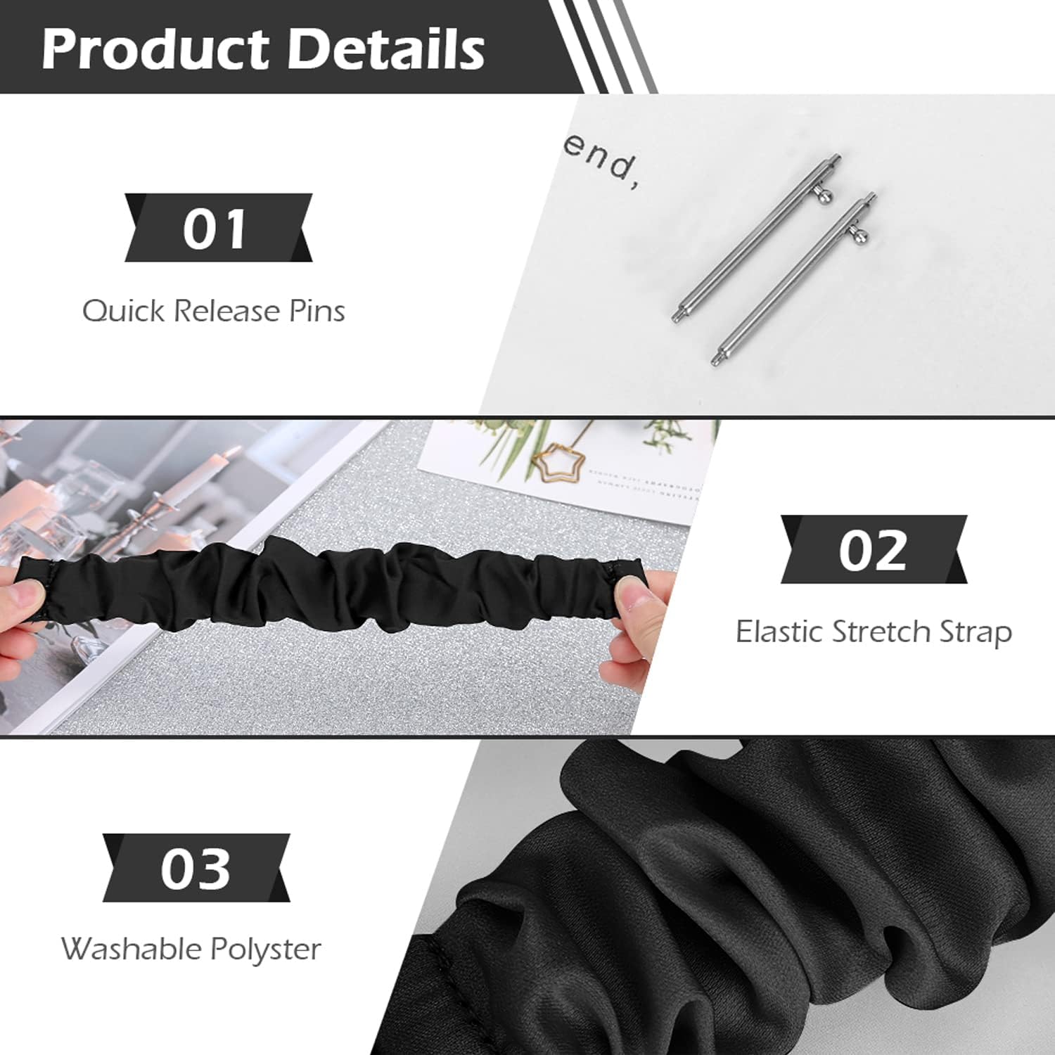 Thumbnail 2 de DKGKOO Scrunchie 20mm Strap for Women