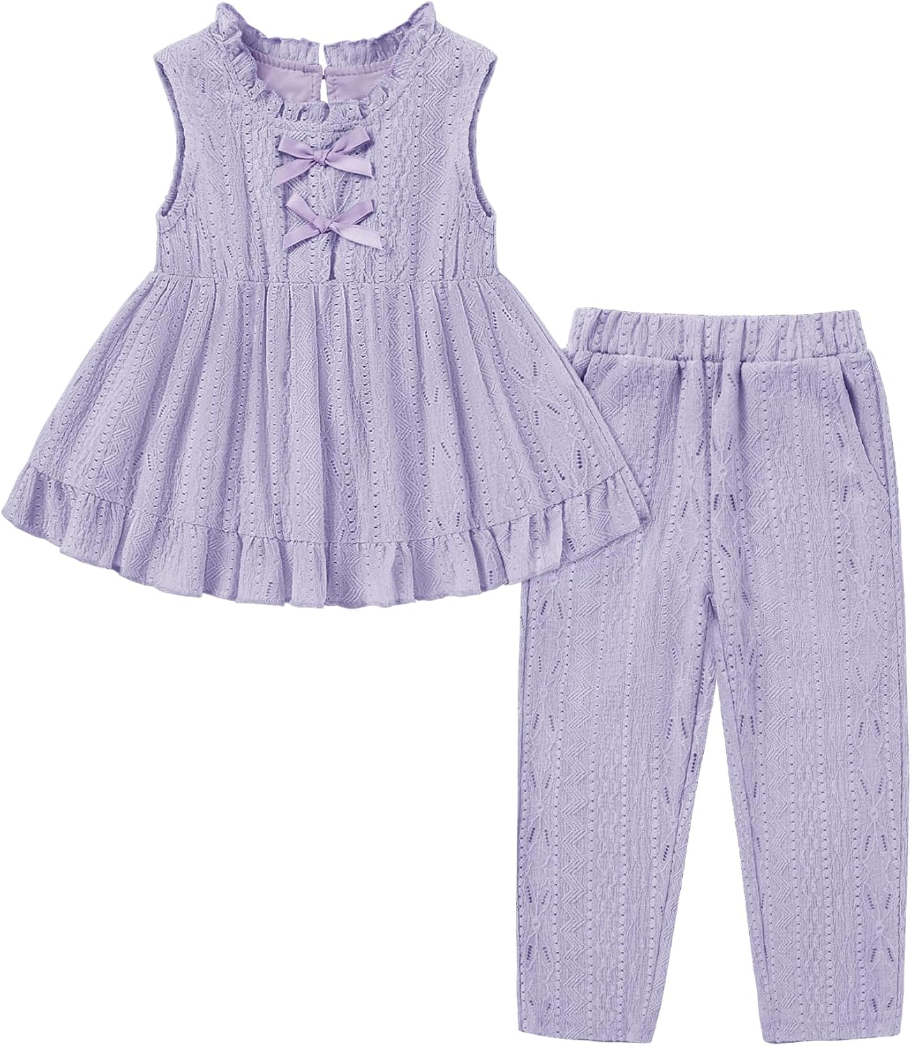 Detalle de Latnnut Toddler Girls Outfit, 2-Piece Set