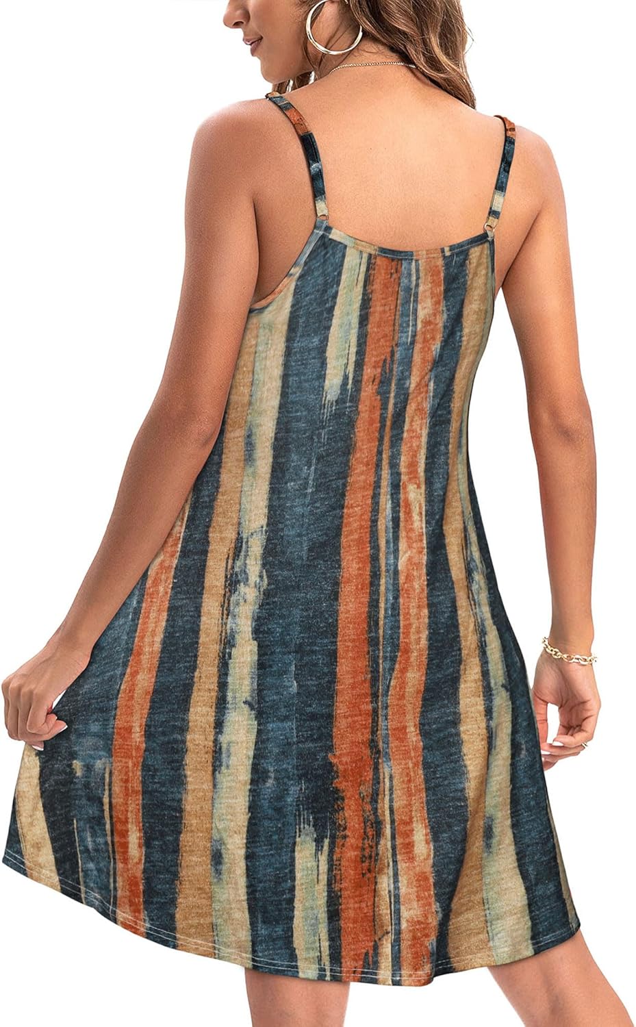 Thumbnail 6 de JOELLYUS Women's Spaghetti Strap Dress: Casual Floral Beach Dress with Pockets