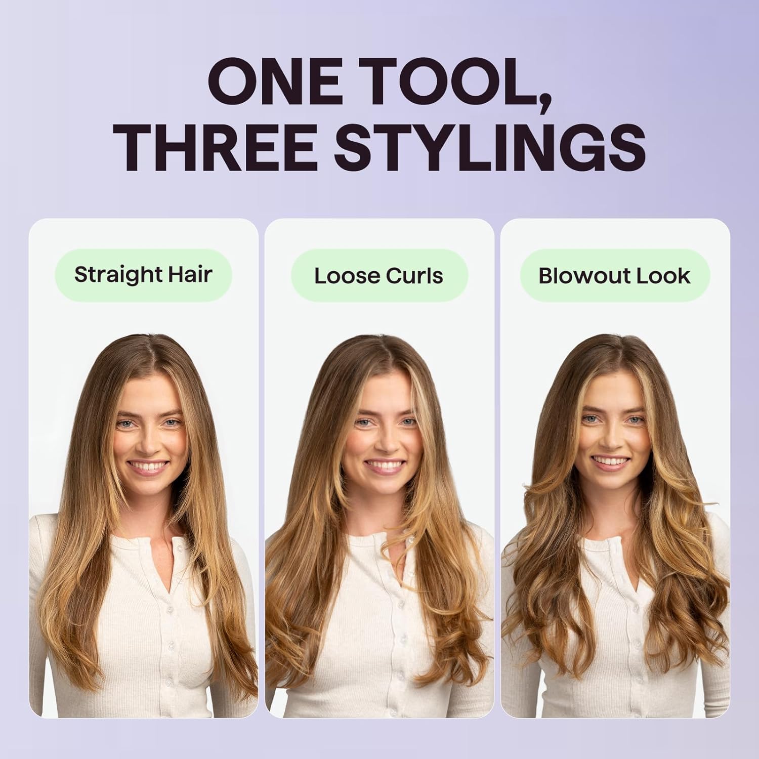 Thumbnail 4 de Wavytalk Updated Version Thermal Brush (1.5-inch) – Negative Ion Ionic Blowout Round Brush in Millennial Pink