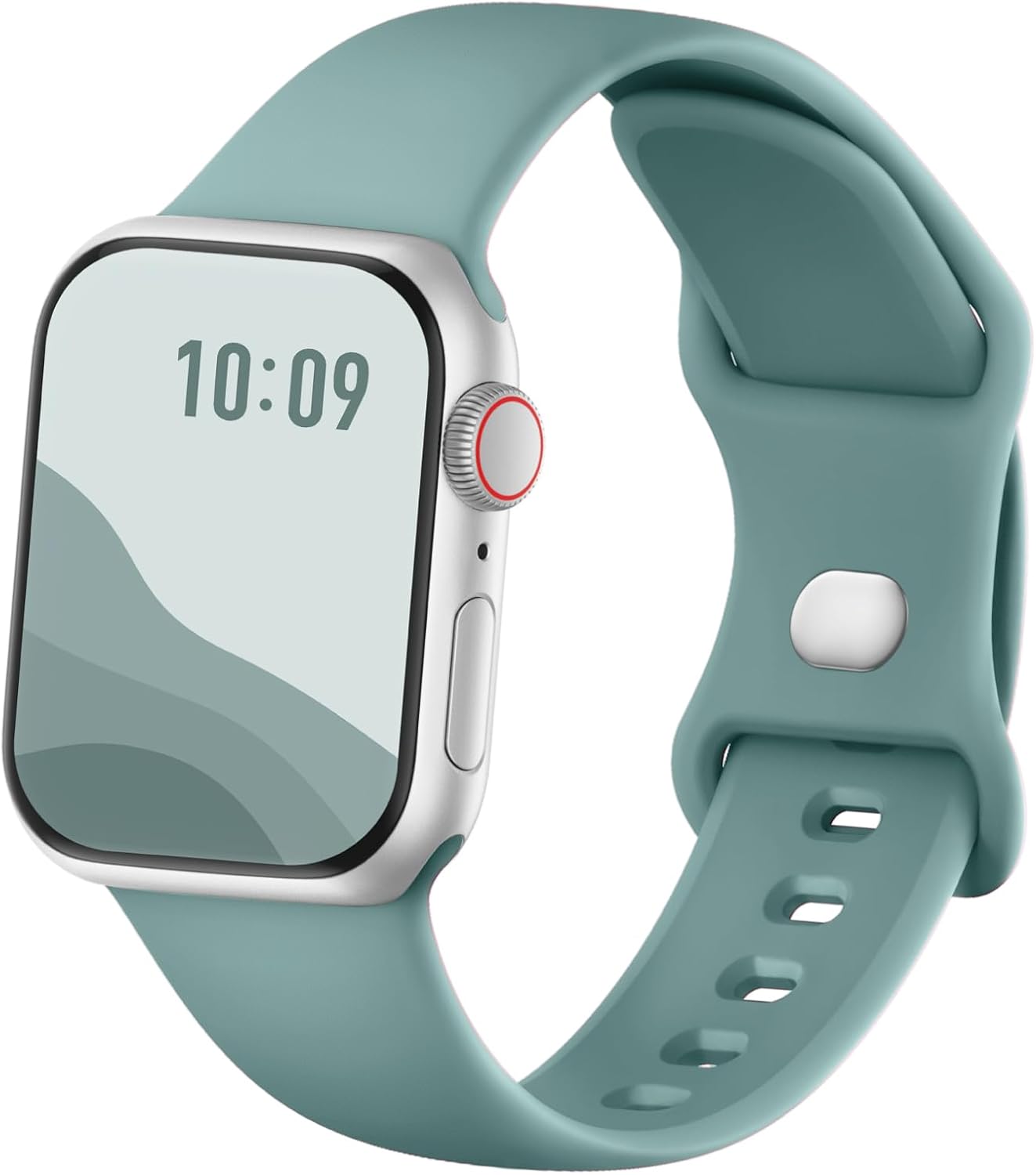 Detalle de Joehwerr Sport Strap for Apple Watch – Silicone replacement band for 38mm to 49mm models