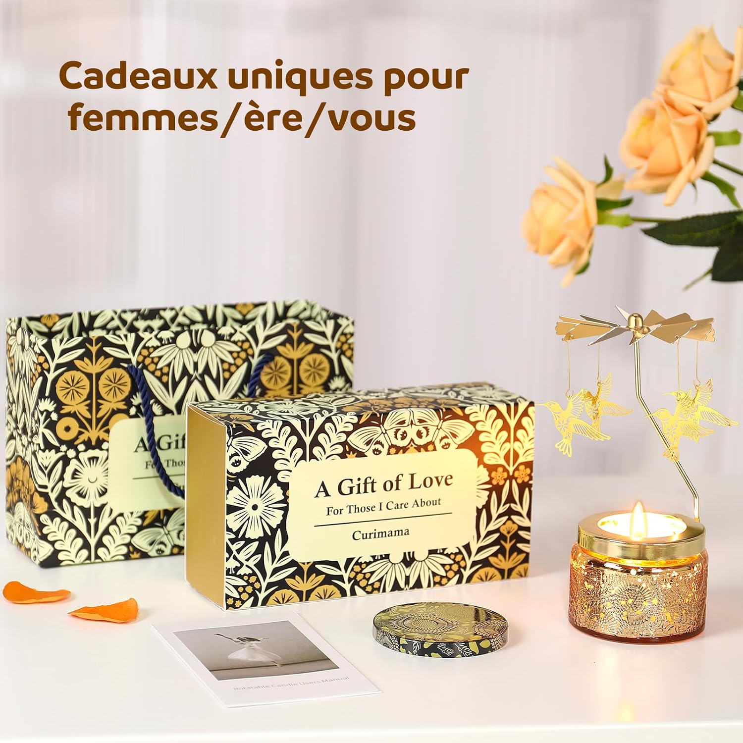 Detalle 2 de Colibri Cadeau Femme Bougie parfumée 25h 🕯