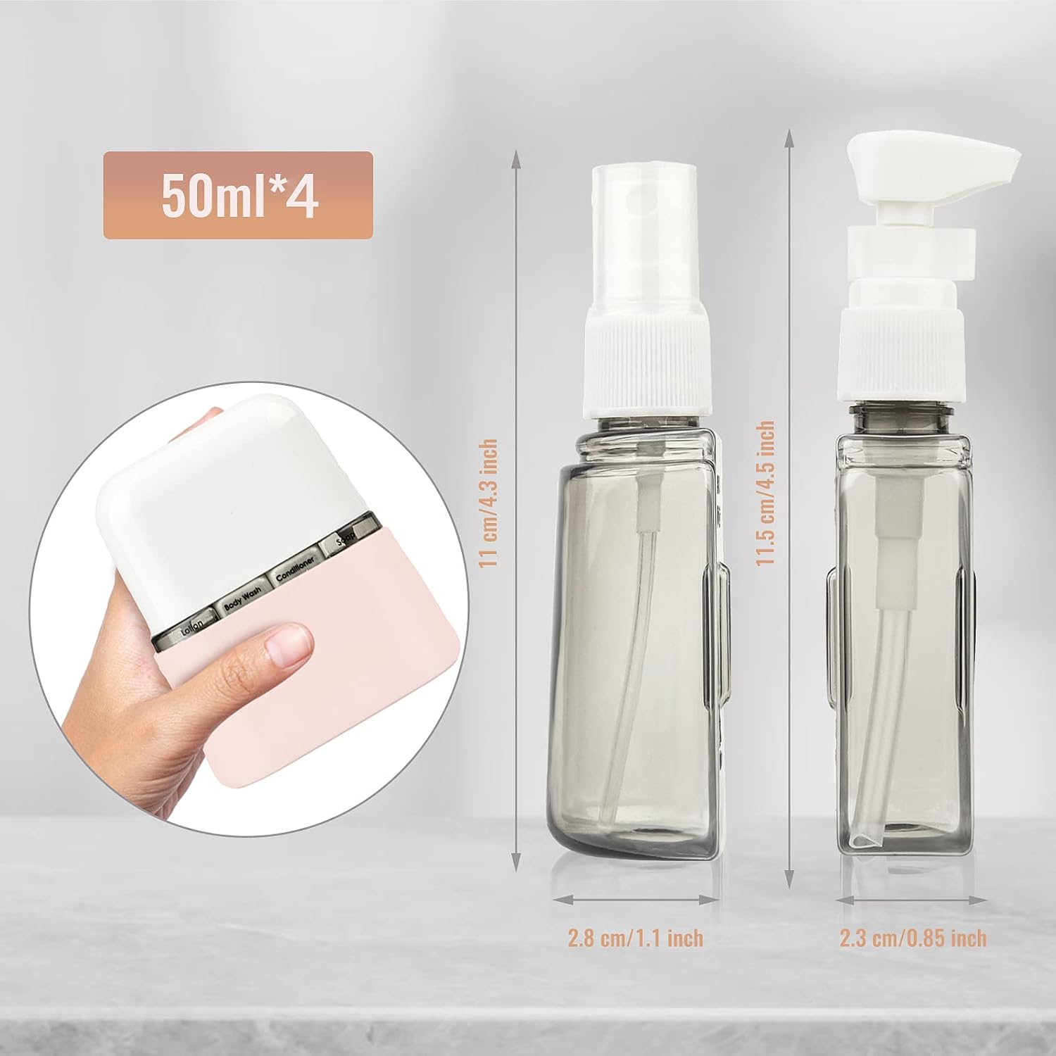 Thumbnail 1 de Bpluma Travel Bottles: Leak-Proof TSA-Approved Toiletry Containers with Labels