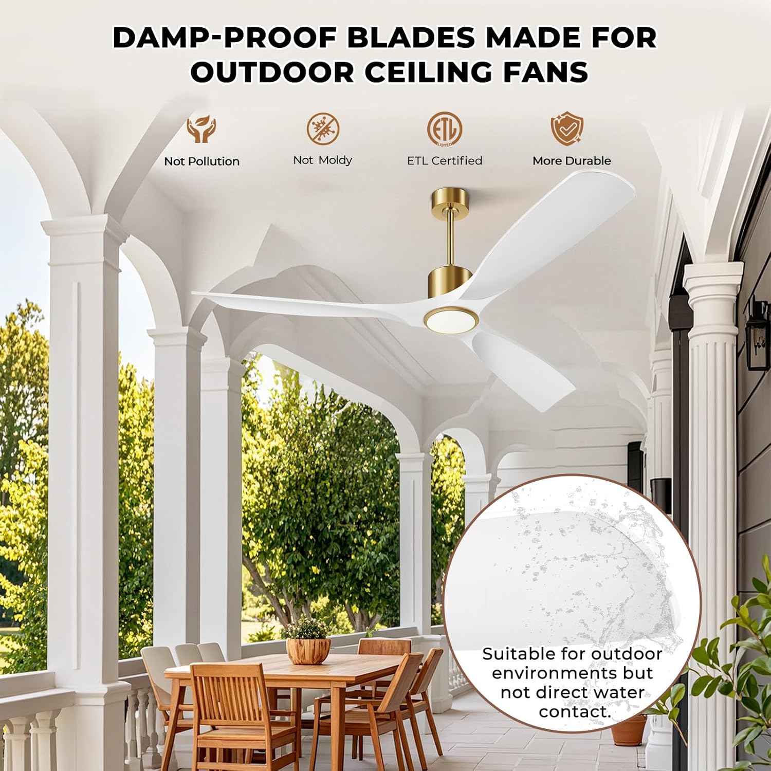 Thumbnail 4 de BOOSANT Ceiling Fan 60-Inch