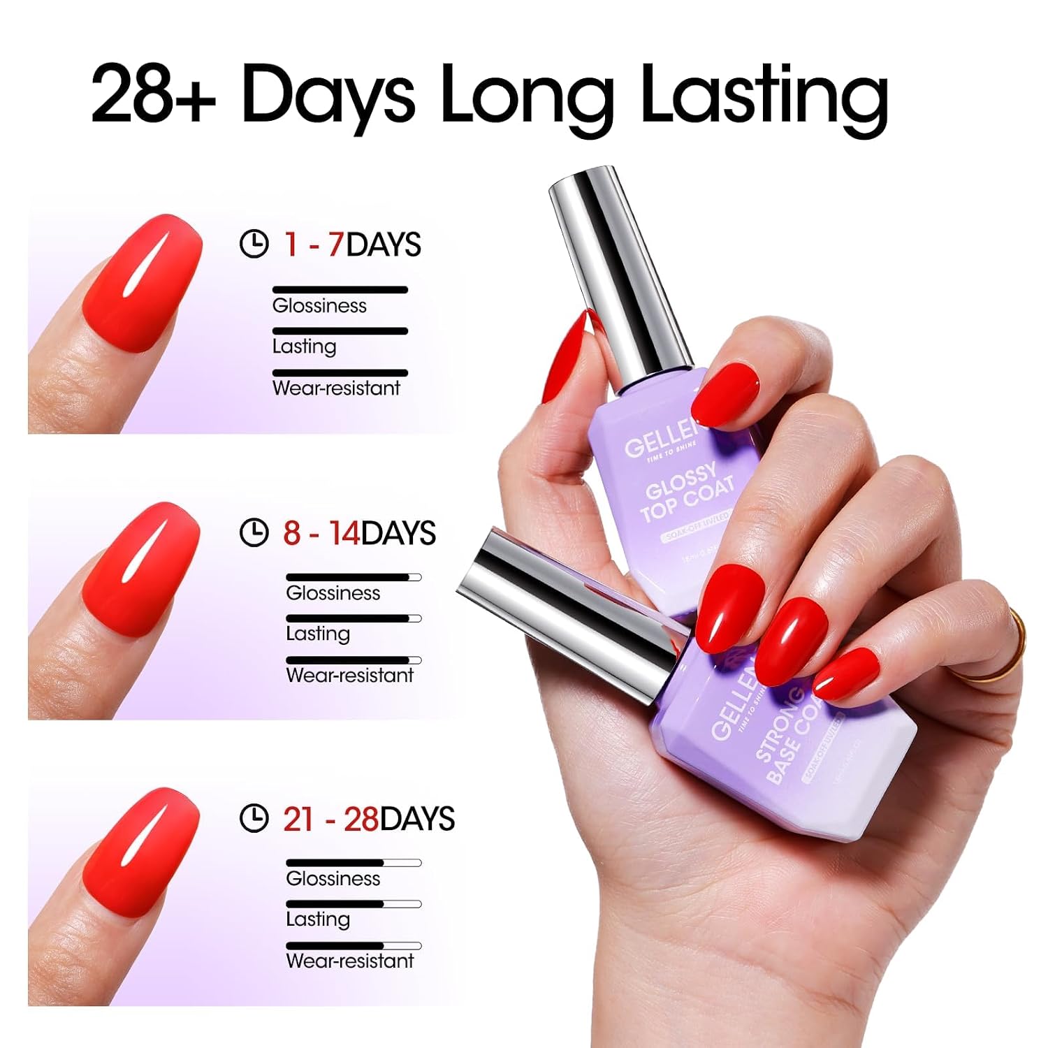 Thumbnail 6 de GELLEN Gel Top and Base Coat Set, 18ml