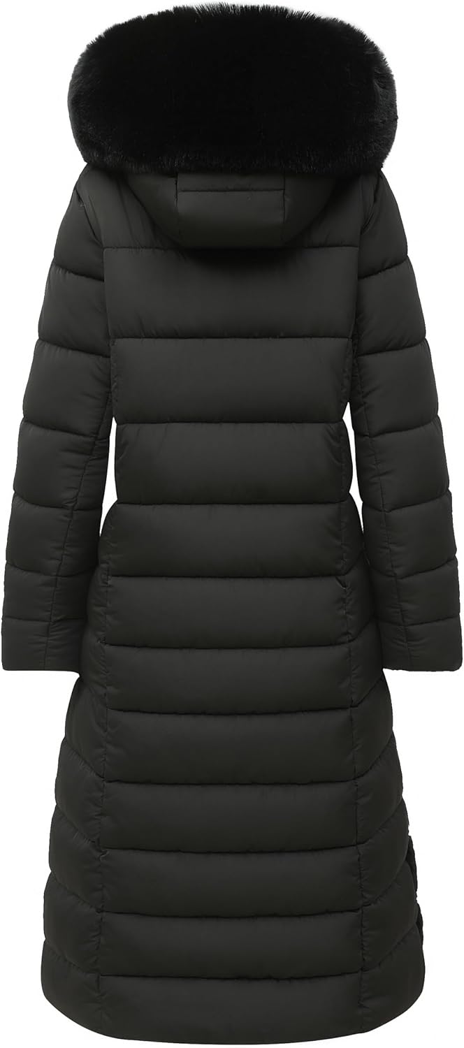 Detalle de MOERDENG Women's Long Waterproof Puffer Jacket