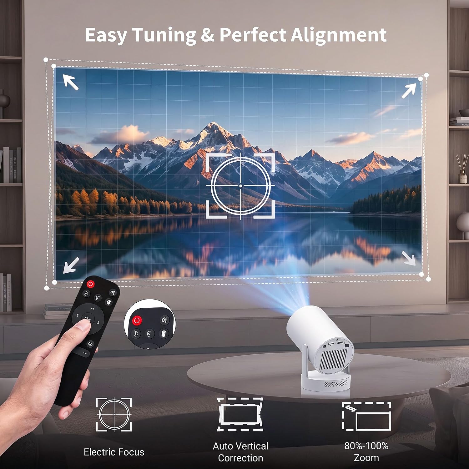 Detalle de HY300Plus Mini Projector