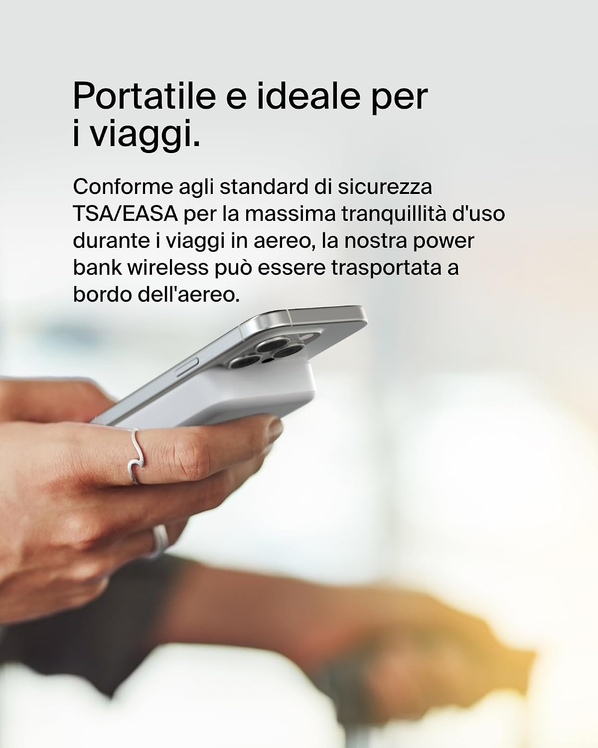 Thumbnail 3 de Belkin BoostCharge Pro Power bank wireless 10.000 mAh con Qi2 y supporto integrato per iPhone