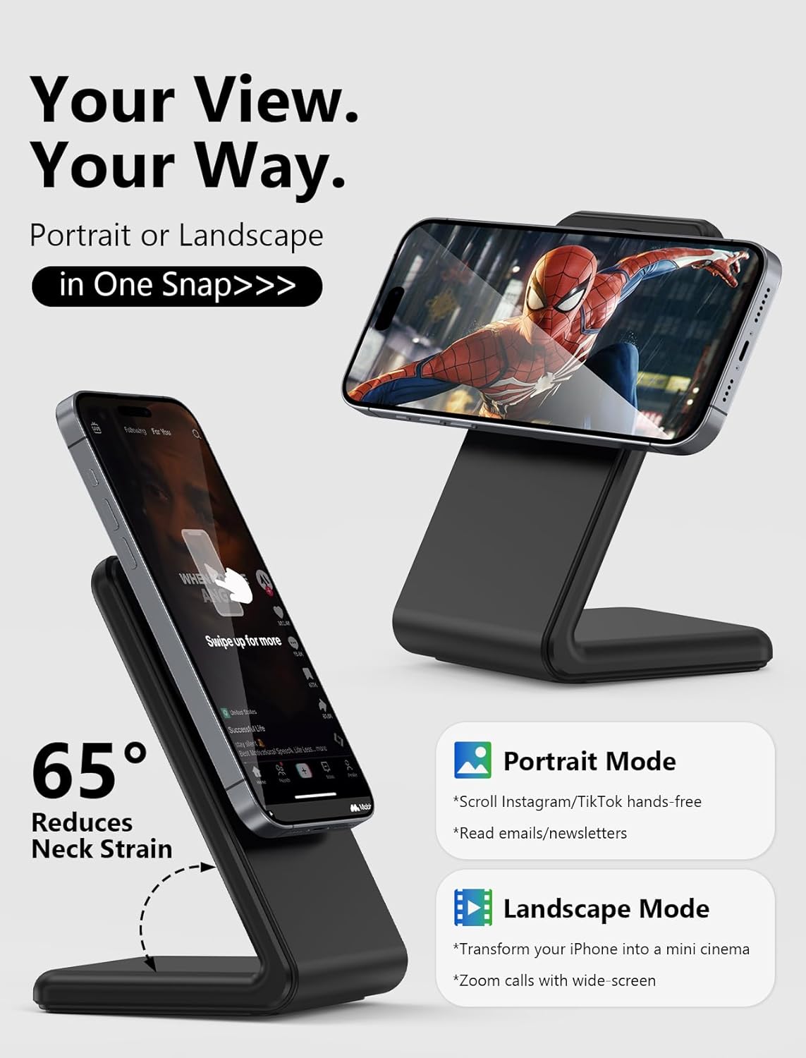 Detalle 2 de Mag.Safe Charger 1.5m iPhone Stand