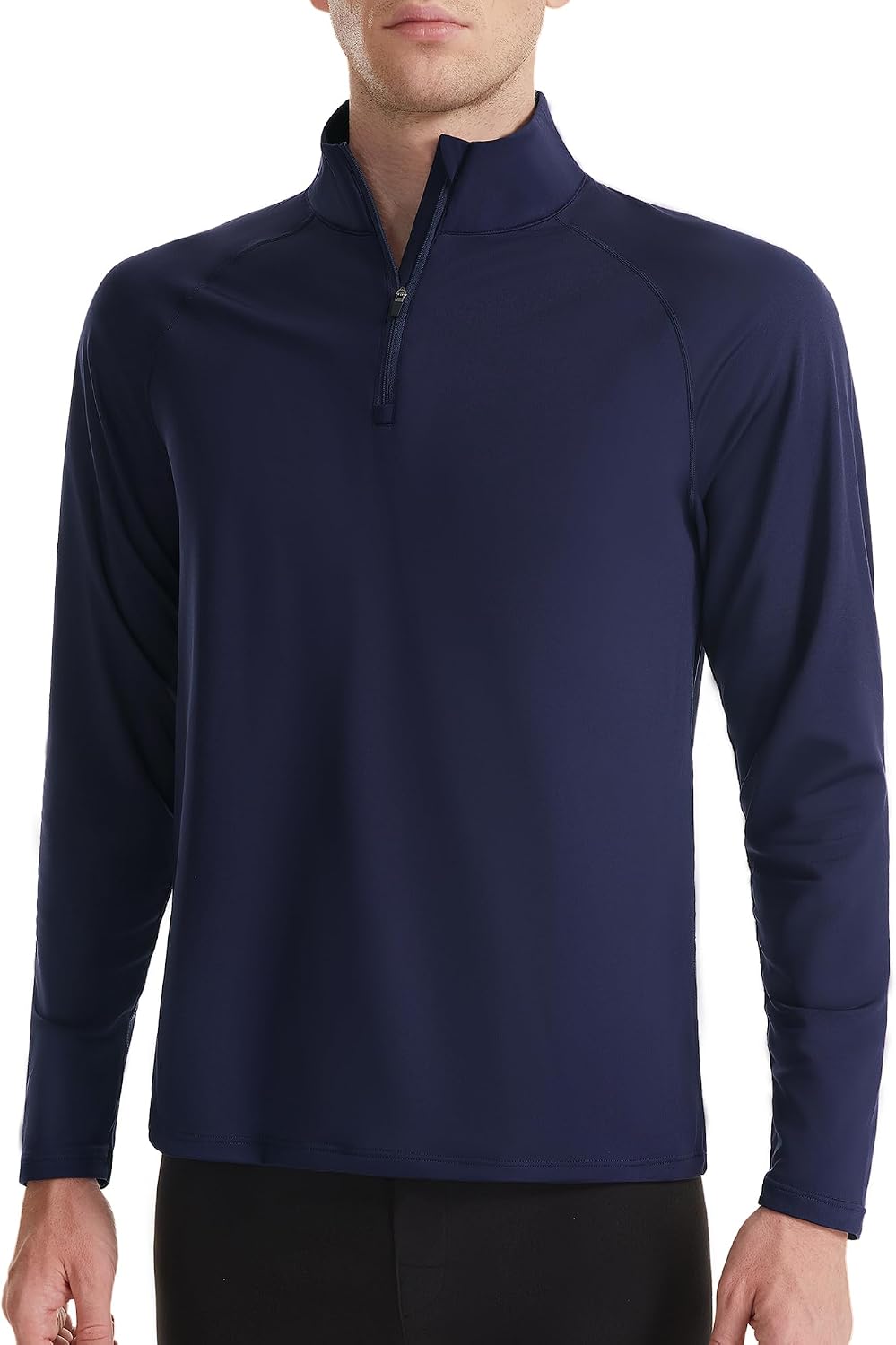 Detalle 2 de Runhit Men's Quarter-Zip Fleece Pullover