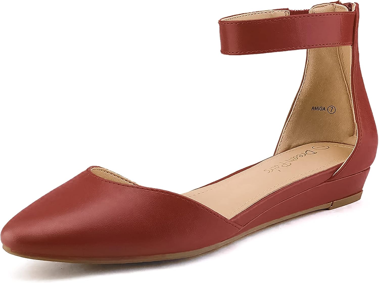 Thumbnail 6 de DREAM PAIRS Women's Low Wedge Ankle Strap Flats 👠