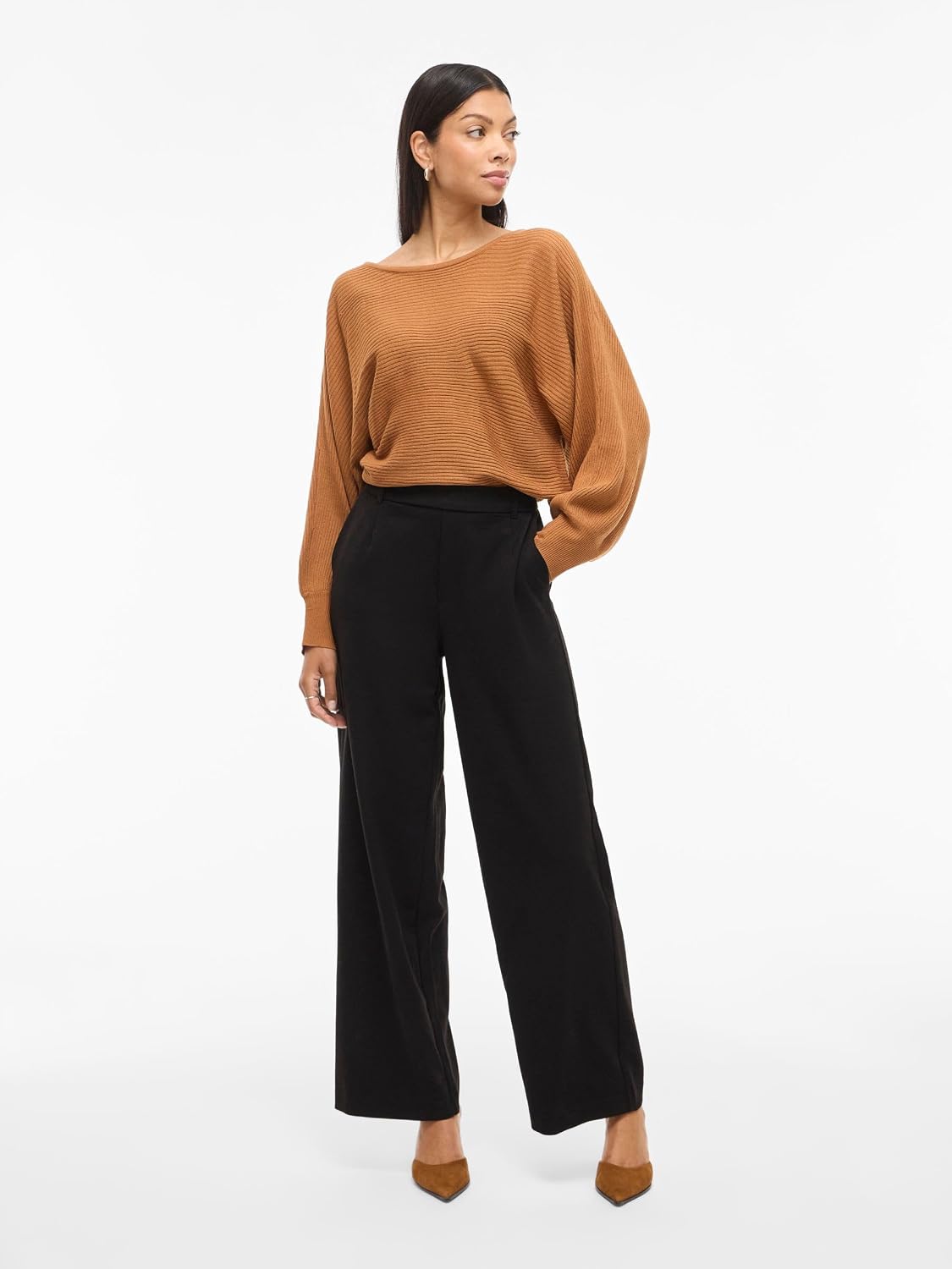 Thumbnail 6 de Vila Women’s Vivarone HW Wide Pant (Noos) – high-waist wide-leg fabric trousers