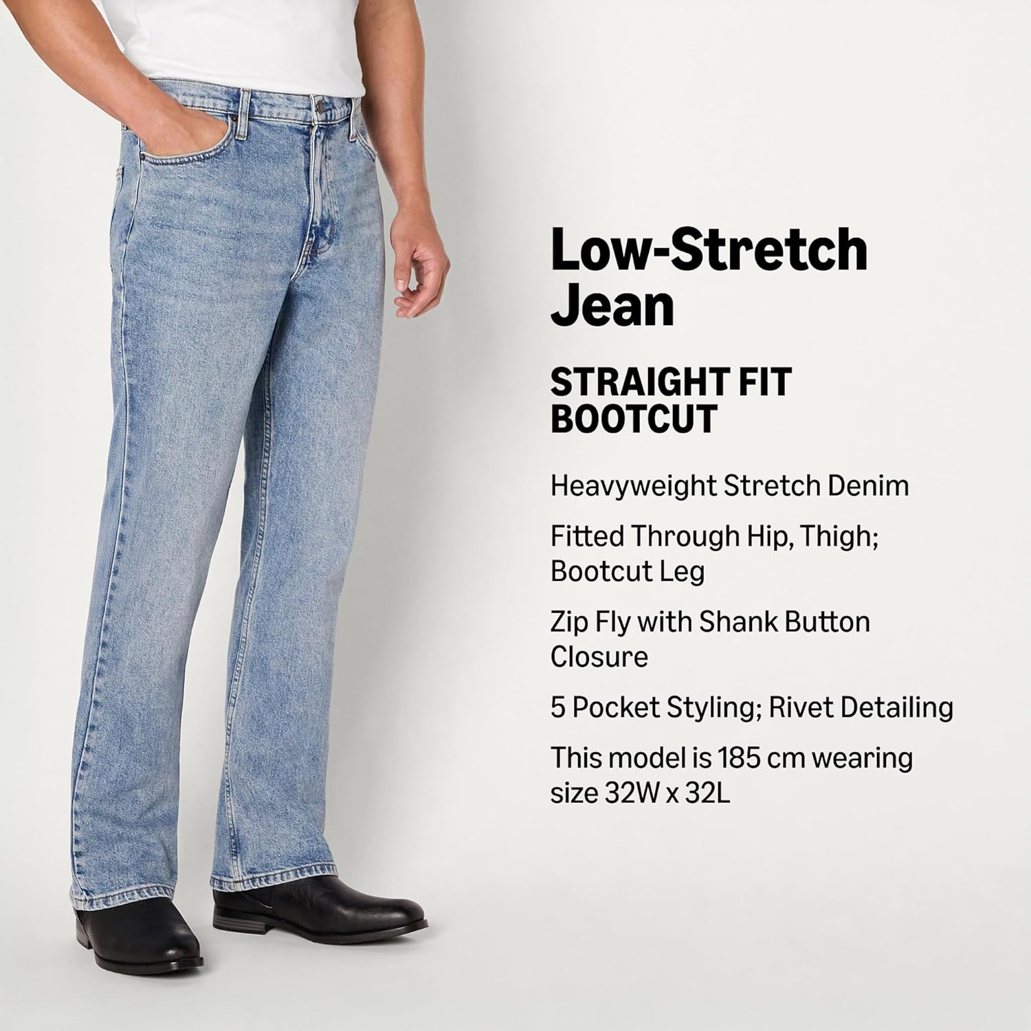 Thumbnail 3 de Amazon Essentials Men's Low-Stretch Straight-Fit Bootcut Jeans