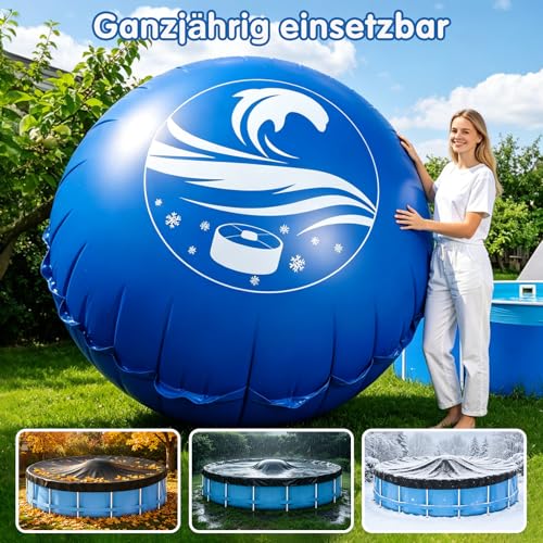 Thumbnail 5 de Totiro Poolkissen Winter rund Ø 4 m – Schutzkissen für Aufstellpools