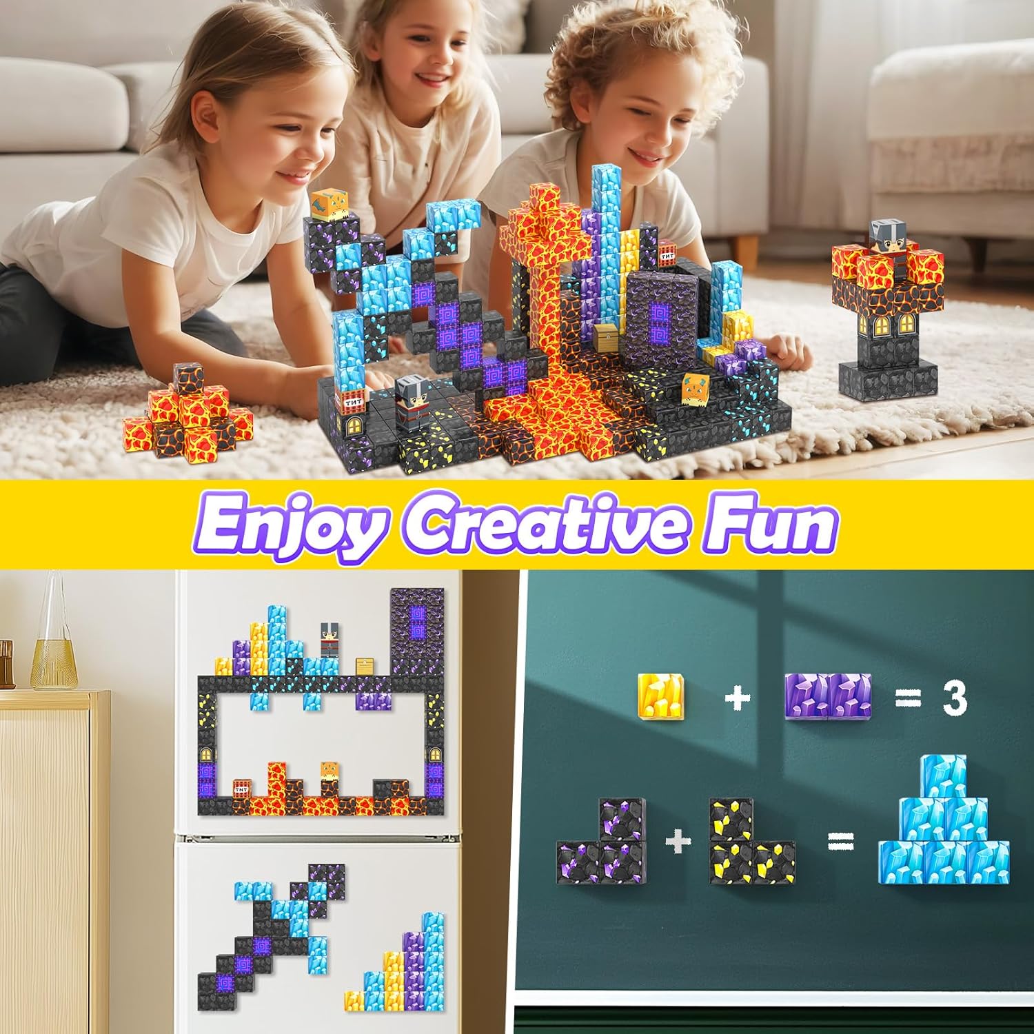 Detalle de Coodoo Build Mine 84pc magnetic set 🧩