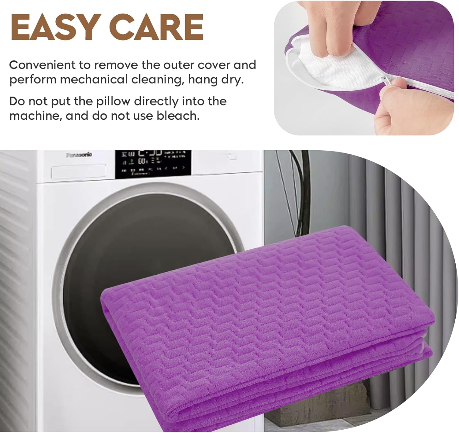 Detalle 2 de PEUJEW Small Memory Foam Pillow