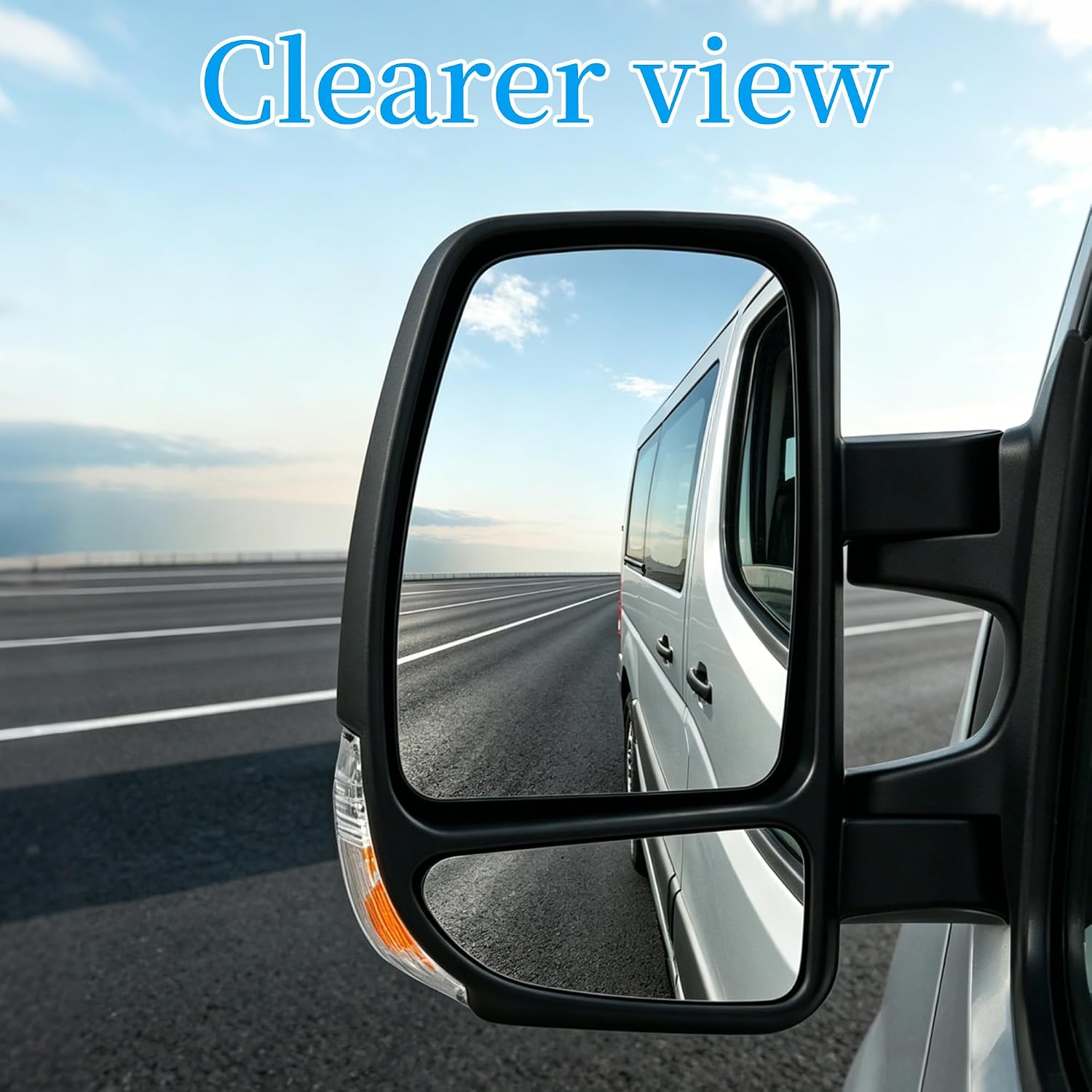 Detalle de Convitex Heated Passenger Left Side Door Wing Mirror with Signal Light for Renault Master III / Vauxhall Movano B