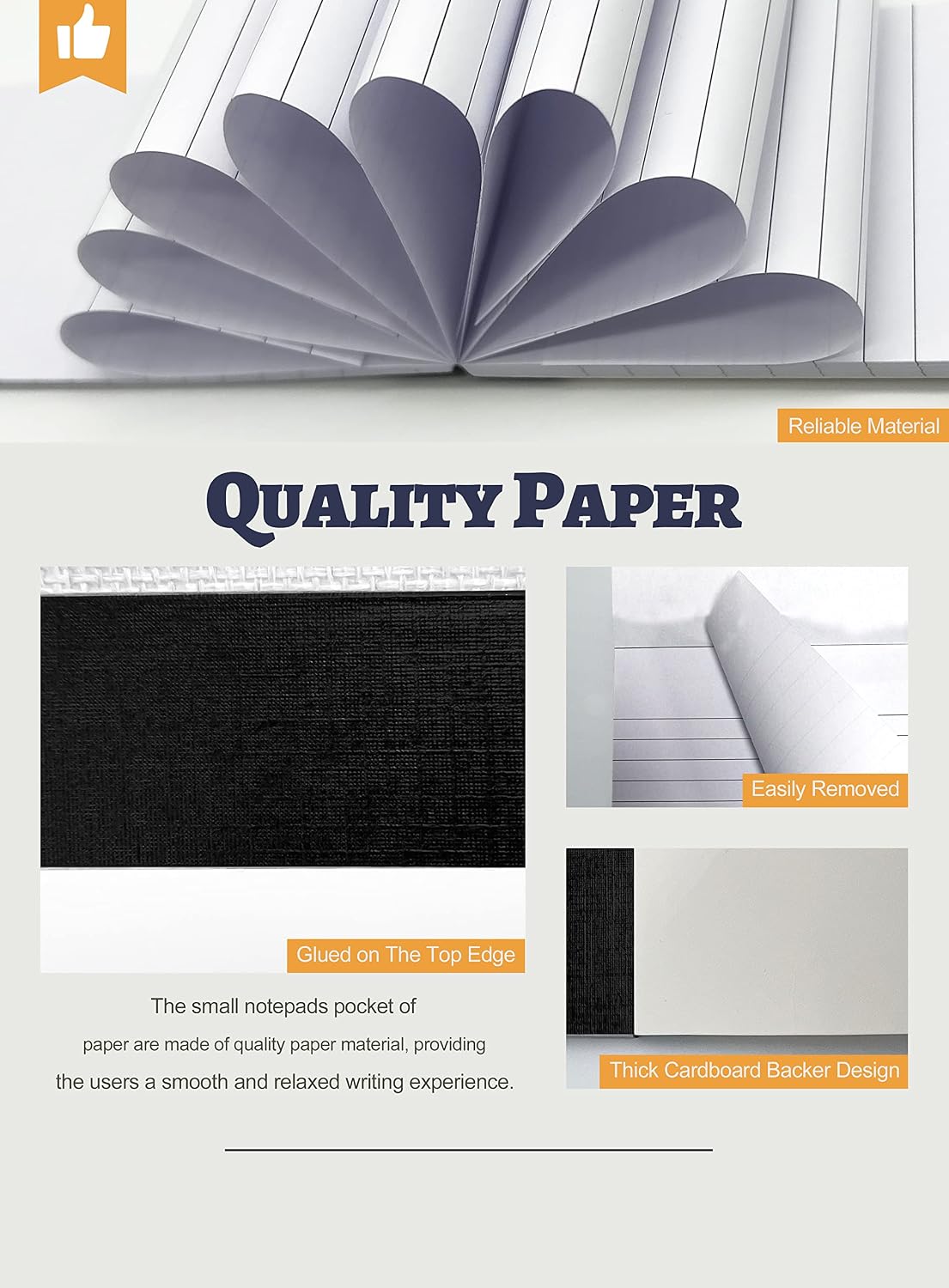 Detalle de Aidunmis 4 x 6-Inch Lined Notepads, 8-Pack, 30 Sheets Each
