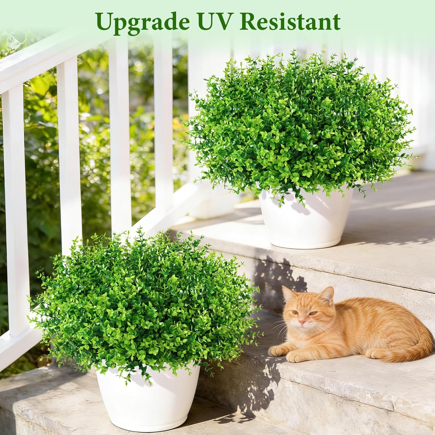 Thumbnail 6 de Yastouay Outdoor UV-Resistant Artificial Flowers in 14 Bundles – Lifelong Color for Front Porches and Window Boxes